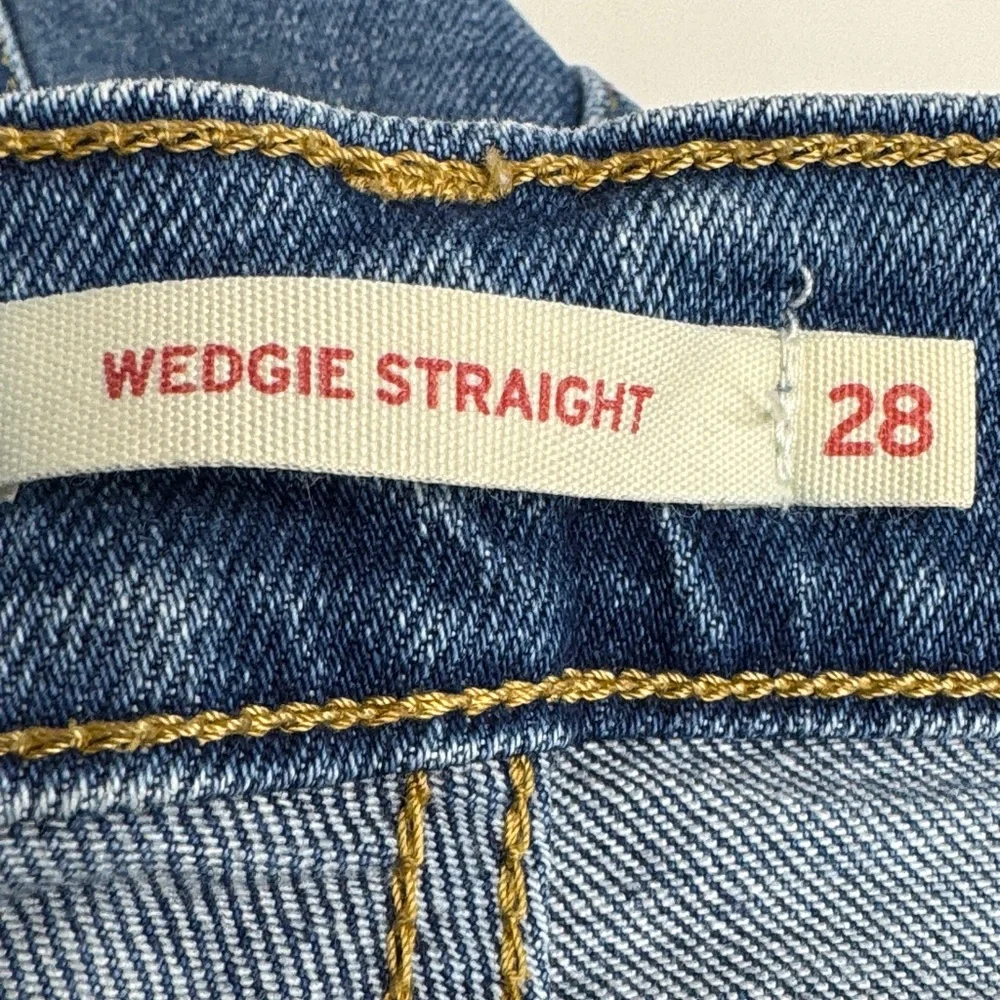 Levi's Women's Wedgie Straight Leg Jeans Button Fly High Rise